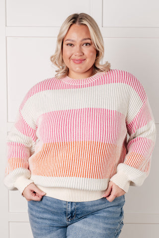 One Eleven North Matchmaker Striped Ribbed Top
