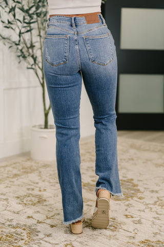 Judy Blue Maureen High Rise Distressed Bootcut Jeans - Exclusive