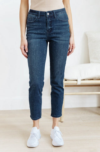 Judy Blue Mid-Rise Relaxed Fit Mineral Wash Jeans - Exclusive