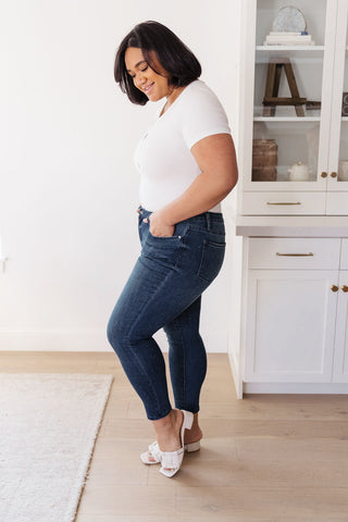 Judy Blue Mid-Rise Relaxed Fit Mineral Wash Jeans - Exclusive