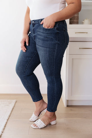 Judy Blue Mid-Rise Relaxed Fit Mineral Wash Jeans - Exclusive