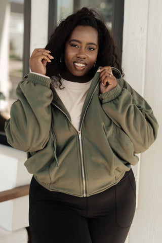 BiBi Miss You More Zip Up Sweatshirt