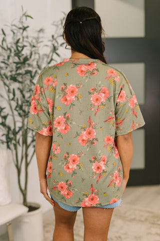 Heimish More Than Butterflies Floral V-Neck Top