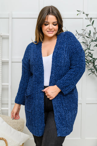 Sew In Love Mountain Mornings Cardigan In Navy