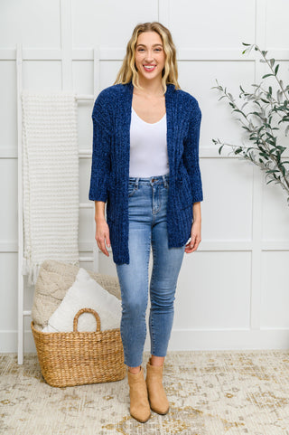 Sew In Love Mountain Mornings Cardigan In Navy