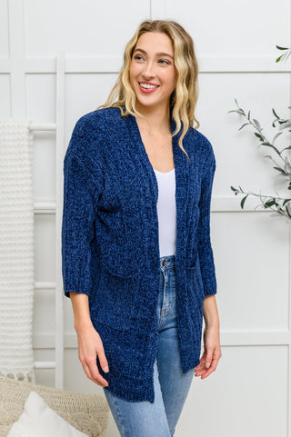 Sew In Love Mountain Mornings Cardigan In Navy