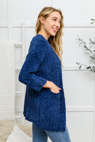 Sew In Love Mountain Mornings Cardigan In Navy