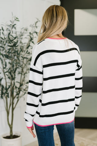 One Eleven North Much to My Relief Striped Sweater