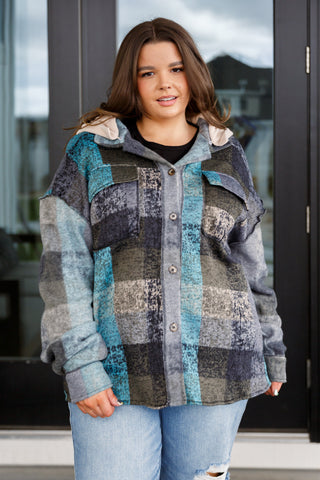BiBi My Best Effort Hooded Shacket
