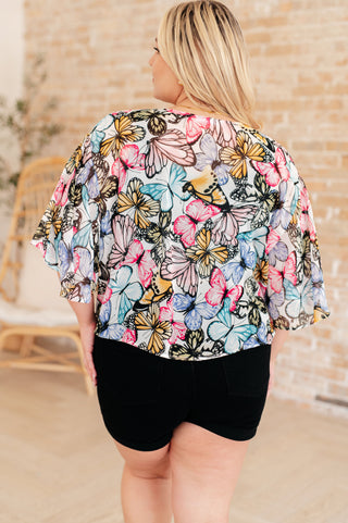 GeeGee My Darling Valentina Front Tie Blouse