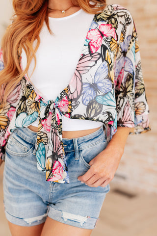 GeeGee My Darling Valentina Front Tie Blouse