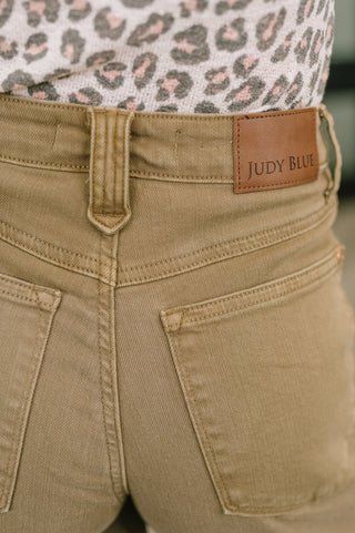 Judy Blue Nancy High Waist Wide Leg Ankle Jean with Vintage Front Yoke - Exclusive