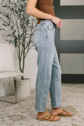 Judy Blue Natalie High Waist Ankle Straight - Exclusive