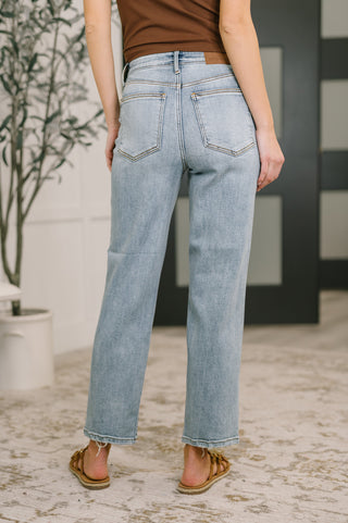 Judy Blue Natalie High Waist Ankle Straight - Exclusive