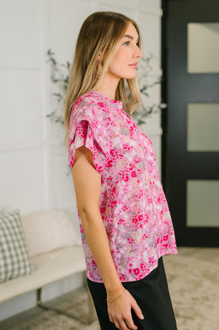 One Eleven North Need My Love Floral Blouse