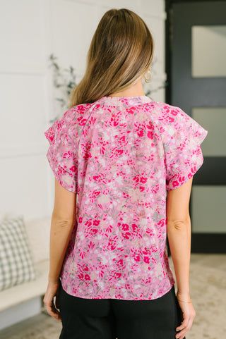 One Eleven North Need My Love Floral Blouse