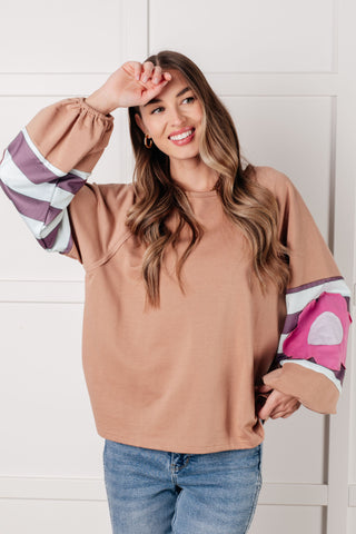 One Eleven North New and Improved Floral Patchwork Top