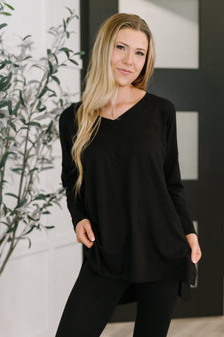 Zenana Next to Nothing Top and Bottom Set in Black