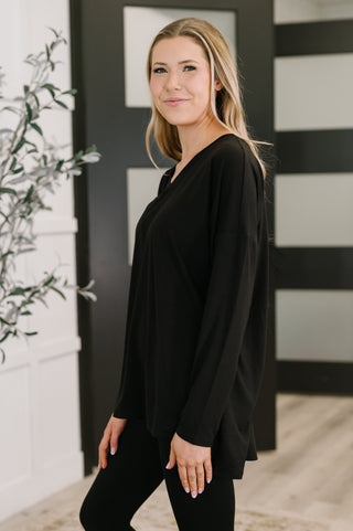 Zenana Next to Nothing Top and Bottom Set in Black