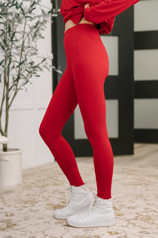 Zenana Next to Nothing Top and Bottom Set in Ruby