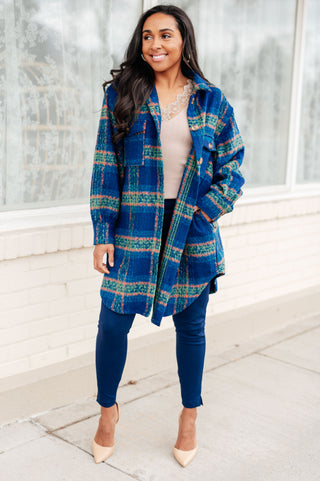 GeeGee No Tears Plaid Coat