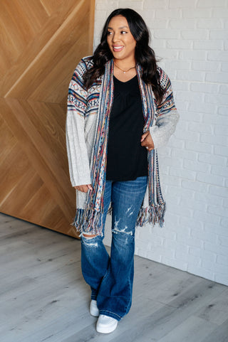 Haptics Oh So Lucky Fringe Cardigan