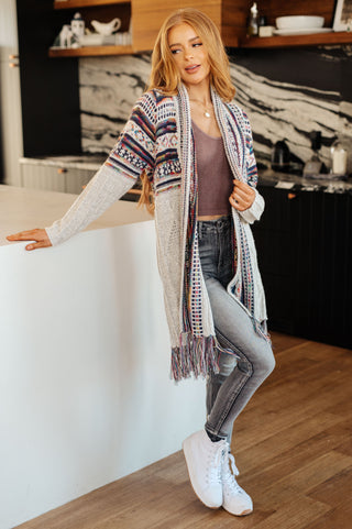Haptics Oh So Lucky Fringe Cardigan