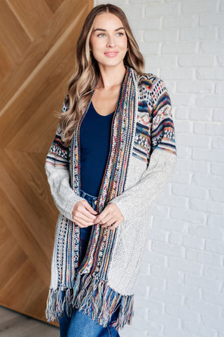 Haptics Oh So Lucky Fringe Cardigan