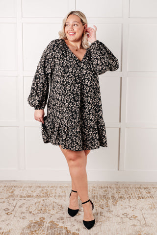 Very J Once Again V-Neck Floral Dress