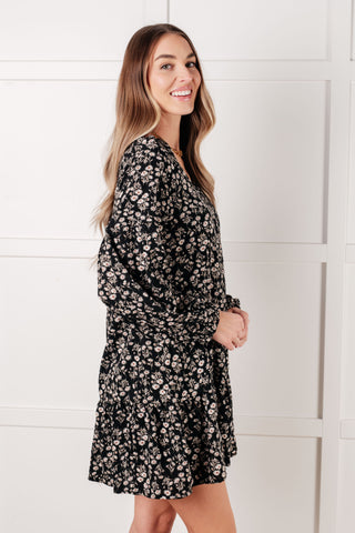 Very J Once Again V-Neck Floral Dress