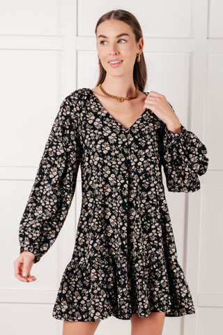 Very J Once Again V-Neck Floral Dress