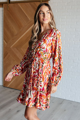 Jodifl Once Upon a Dream V-Neck Balloon Sleeve Dress