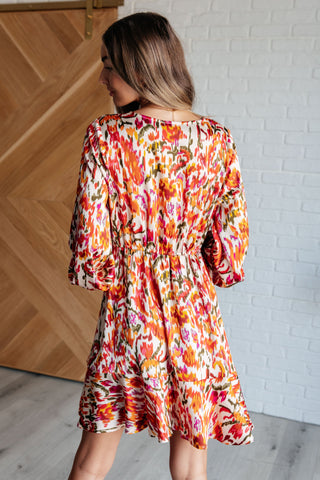 Jodifl Once Upon a Dream V-Neck Balloon Sleeve Dress