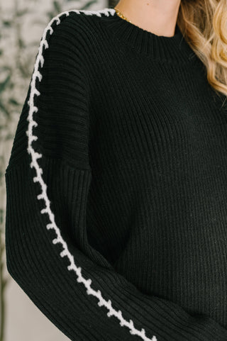 Haptics One Stitch at a Time Pullover in Black