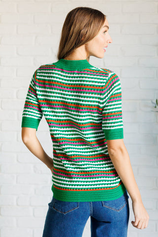 One Eleven North Our Situationship Knit Striped Top