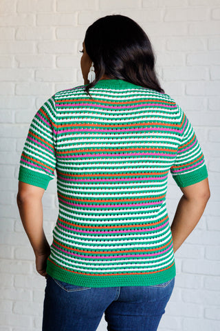 One Eleven North Our Situationship Knit Striped Top