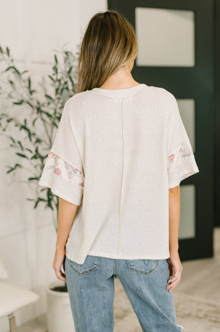 Haptics Painting the Roses Color Block Relaxed Top
