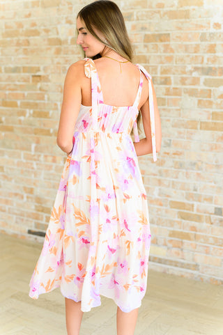Andree By Unit Pastel Petals Floral Midi Dress
