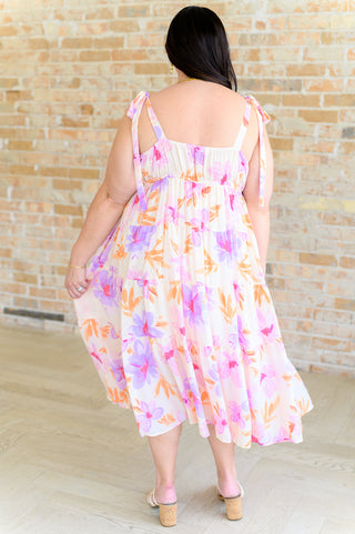 Andree By Unit Pastel Petals Floral Midi Dress