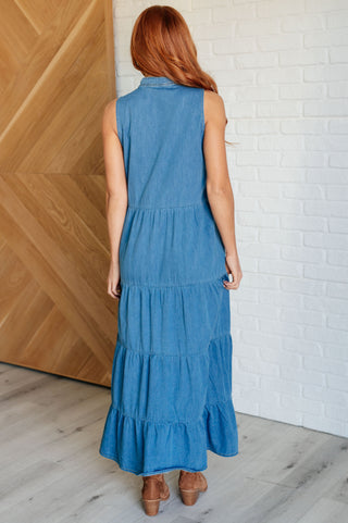 One Eleven North Perfect Choice Denim Maxi Dress
