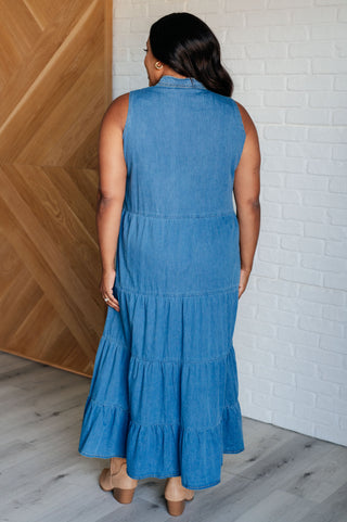 One Eleven North Perfect Choice Denim Maxi Dress