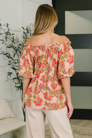 Easel Petal Perfect Off the Shoulder Blouse