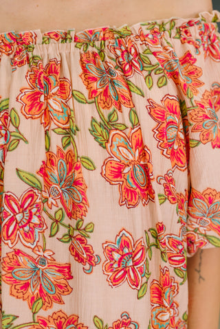 Easel Petal Perfect Off the Shoulder Blouse