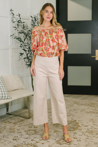 Easel Petal Perfect Off the Shoulder Blouse