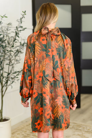 Oddi Petals After Dark Balloon Sleeve Dress