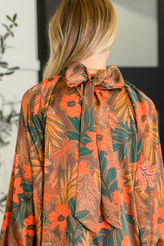 Oddi Petals After Dark Balloon Sleeve Dress