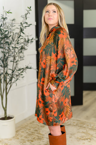Oddi Petals After Dark Balloon Sleeve Dress