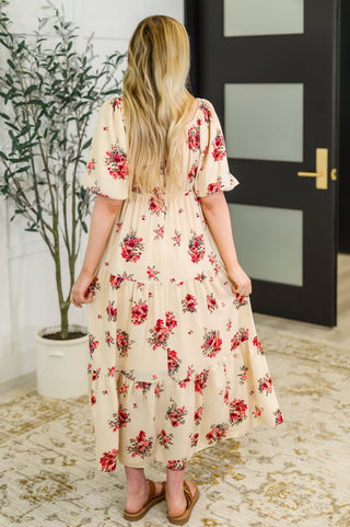 Polagram Petals & Postcards Balloon Sleeve Dress