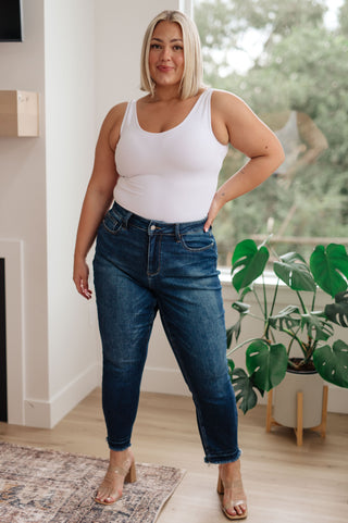 Judy Blue Phillipa High Rise Release Hem Slim Jeans - Exclusive