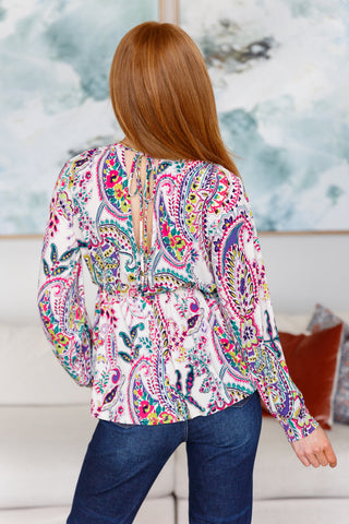 White Birch Pick a Color Peplum Blouse